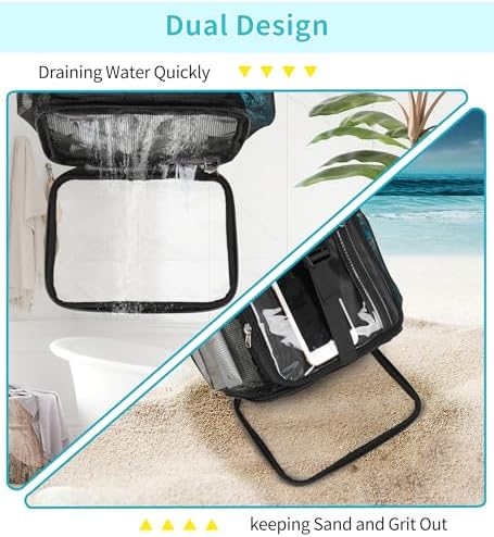Shower Caddy Portable Mesh Shower Bag for College Dorm Room Essentials
