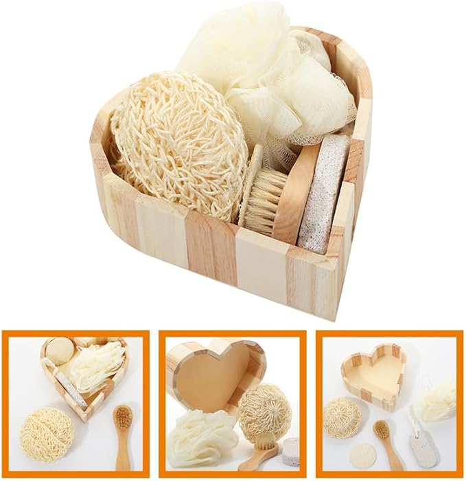ORFOFE Bath Tool Set - Efficient Bath Scrubber Versatile Foot File and Body Brush for Comprehensive Home Body Care