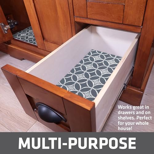 Drymate Premium XL Under Sink Mat, Waterproof Liners, 24”x59”, Indigo Grey