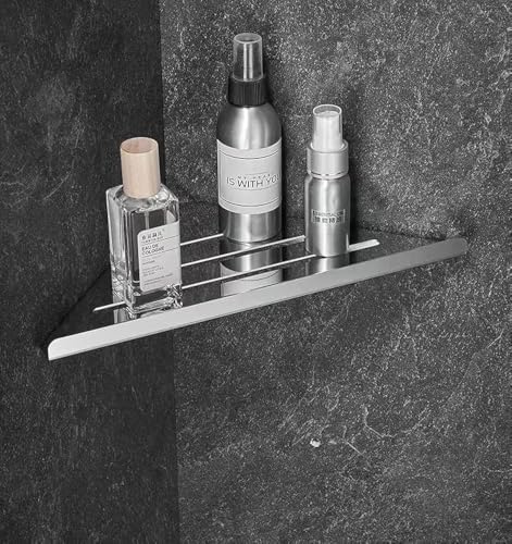 Lavatory Bathroom Corner 304 Stainless Steel Shelf Drill Free with Adhesive