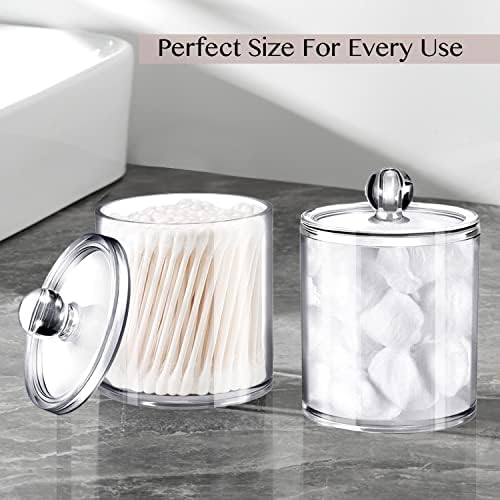 SheeChung Farmhouse Decor Apothecary Jar Set,Mason Jar Bathroom Vanity Storage Organizer Canister Qtip Holder Makeup Organizer for Cotton Balls,Swabs,Pads,Bath Salts (10PCS,Black&Clear)