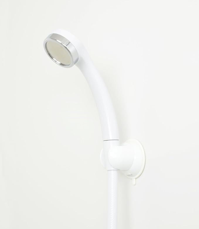 KAKUDAI Suction Cup Shower Hook, White 353-586