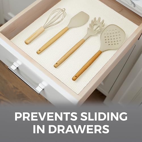 HOME GENIE Shelf Drawer and Cabinet Liner, Non Adhesive, 12x20 White