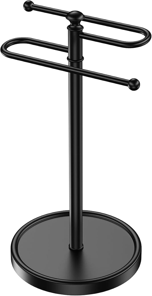 Hand Towel Holder, 304 Stainless Steel Heavy Duty S Shape Hand Towel Stand Free Standing Towel Bar for Bathroom Kitchen Countertop