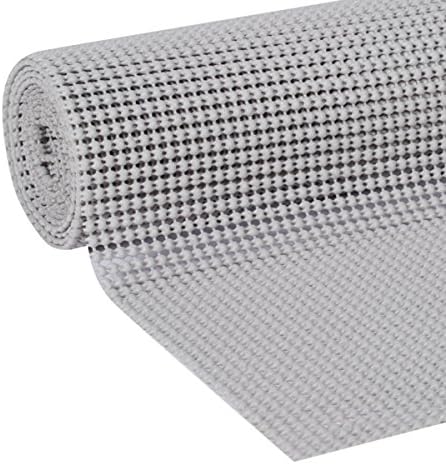 EasyLiner Select Grip Shelf Liner - Easy to Install & Cut to Fit - Non Slip, Non Adhesive, Drawer Shelf & Cabinet Liner for Kitchen, Bathroom, Pantry Cupboards, 20 in x 6 ft (6 Rolls), 36 ft, Gray