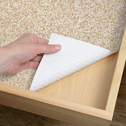 Con-Tact Brand Grip Prints Shelf Liner, Durable and Non-Adhesive Liners, Non-Slip Drawer and Cabinet Liner, 18" x 8', Beige Granite, Pack of 1 Roll