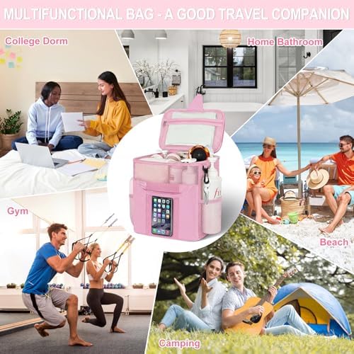 Attmu Mesh Shower Caddy Portable for Dorm Room Essentials, Shower Tote Bag