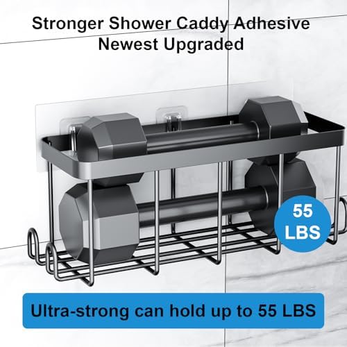 Shower Caddy Adhesive Replacement Flat, Transparent Adhesive Hooks