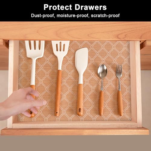 Cooyes Shelf and Drawer Liner for Kitchen Cabinets Non-Adhesive