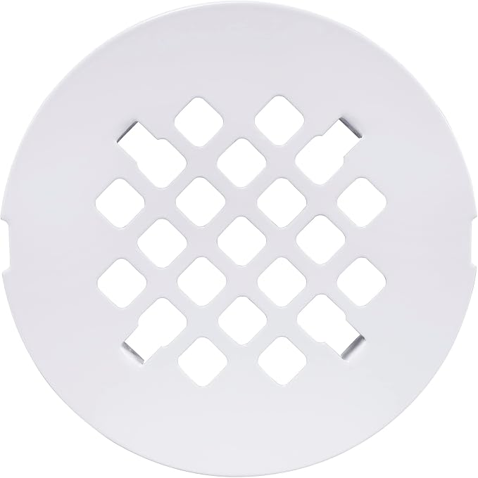 Artiwell 4-1/4” OD Snap-in Shower Drain Cover, Round Shower Drain Strainer Grid, Replacement Cover, Designed for Long-Lasting