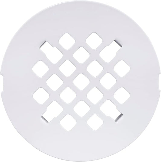 Artiwell 4-1/4” OD Snap-in Shower Drain Cover, Round Shower Drain Strainer Grid, Replacement Cover, Designed for Long-Lasting