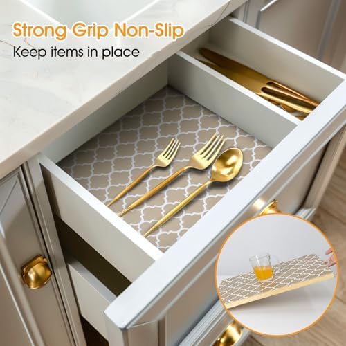 Shelf and Drawer Liner for Kitchen Cabinet Non-Adhesive Non Slip