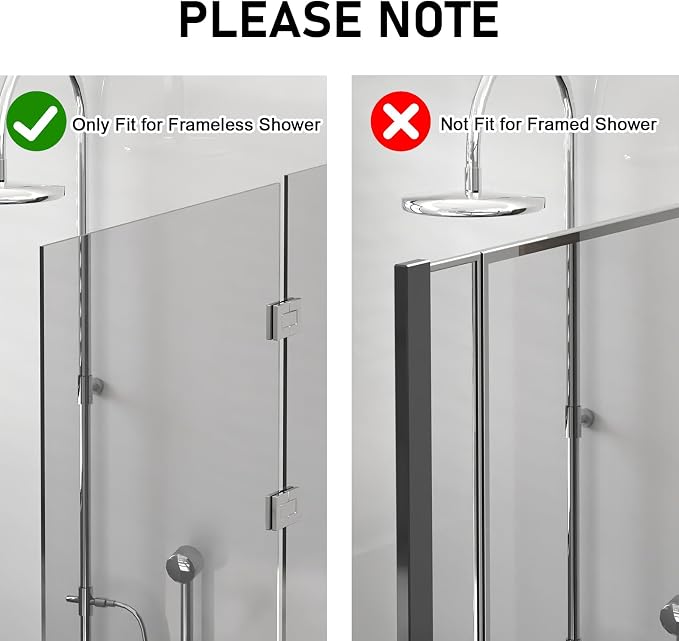 PMMASTO 10 Inch Extended Shower Door Hooks for Frameless Glass Bathroom, Stainless Steel Heavy Duty Over Door Towel and Robe Hanger (Black, Fits 3/8" Thick Door- T Shape)