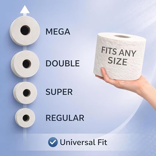 BROOKSTONE Toilet Paper Holder Stand Reserve - Free Standing Toilet Paper Stand with Storage that Holds Mega Rolls, Standing Bathroom Tissue Organizer, Bathroom Decor - Modern Storage Holder, Nickel
