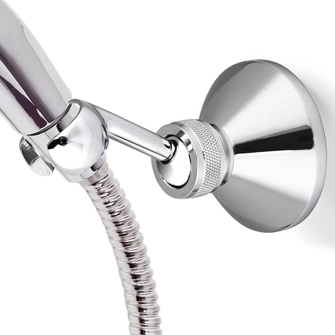 Shower Head Holders, YTTX Adjustable Shower Holder Cooper Shower Holder Bracket Chrome Plated Shower Set Shower Stand for Standard Shower Hose