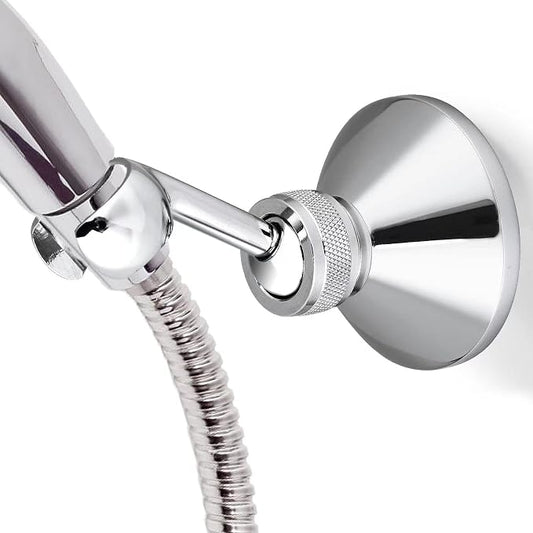 Shower Head Holders, YTTX Adjustable Shower Holder Cooper Shower Holder Bracket Chrome Plated Shower Set Shower Stand for Standard Shower Hose