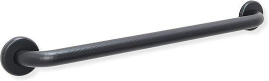 36” Shower Handle Shur Grip | 304 Stainless Steel Grab Bars for Bathtubs and Showers | Matte Black ADA Standard Hand Rails for Seniors, Children, Injured People | Supports Upto 400lbs