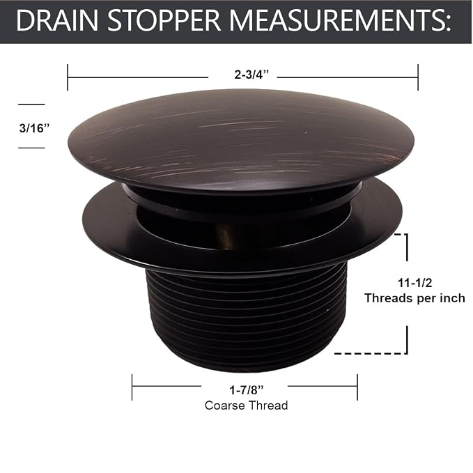 Westbrass A398R-12A 1-1/2" NPSM Coarse Thread Mushroom Tip-Toe Bathtub Drain Stopper, Antique Brass