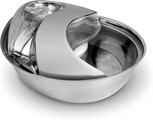 Pioneer Pet Stainless Steel Fountain Raindrop Design , 60oz