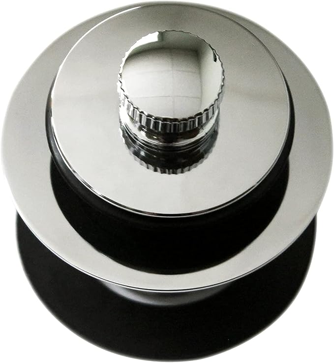 Westbrass D3324-05 1-1/2" NPSM Pull & Drain Bathtub Plug, Coarse Thread, Polished Nickel