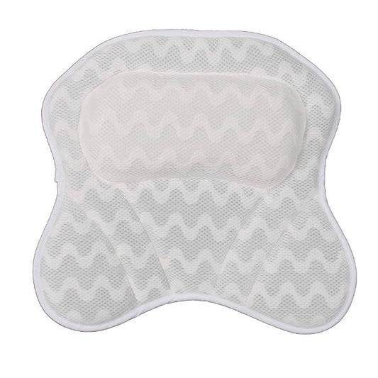 Bath Pillow with Large Non-slip Suction Cups, Ergonomic Bathtub Cushion for Neck, Back & Shoulder Support Bath Accessories for Jacuzzi, Hot Tub