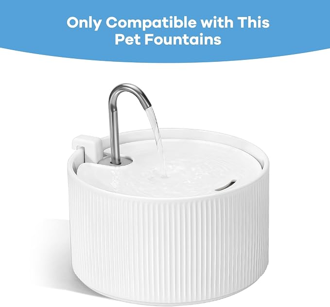 (18 Pack)6 Sets Ceramic Cat Water Fountain Replacement Filters, Pet Fountain Replacement Filters for 2.2L/74OZ