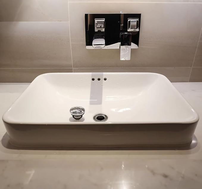 XAJOON Bathtub Drain Hair Catcher/Bathtub Protector Suitable for Bathroom Bathtub, Pop-Up Drains and Bathroom Sink. (Patented Product) (Chrome)