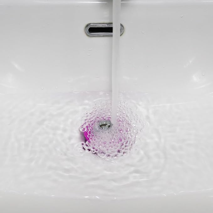 XAJOON Pink Silicone Drain Plug with Chrome-Plated Metal Handle, Premium Tub Stopper for Bathtubs and Bathroom Sinks（Patented Product