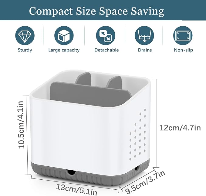 PARKMANI Toothbrush Holders for Bathrooms, Kids Electric Toothbrush and Toothpaste Holder, 4 Slots Tooth Brushing Holder for Bathroom Countertop Organizer and Storage, Bathroom Accessories (Grey)