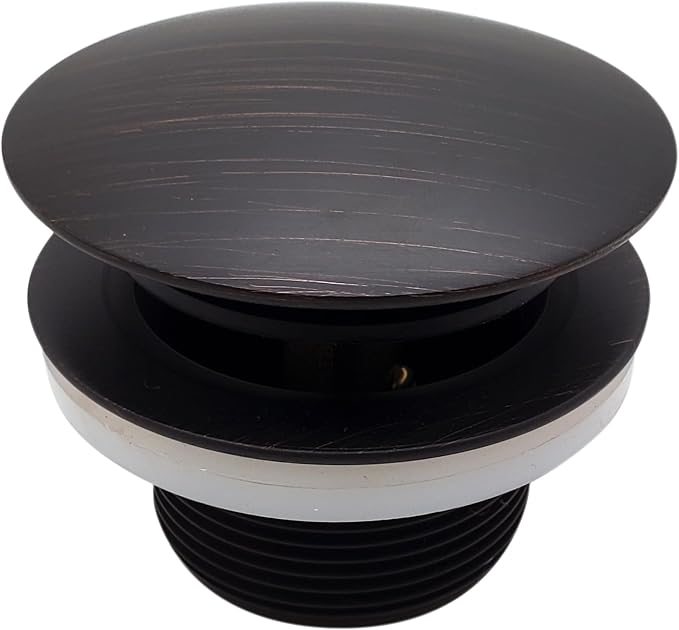 Westbrass D398R-2-12A 1-1/2" NPSM Coarse Thread Mushroom Tip-Toe Bathtub Drain Stopper, Antique Bronze (2-Pack)