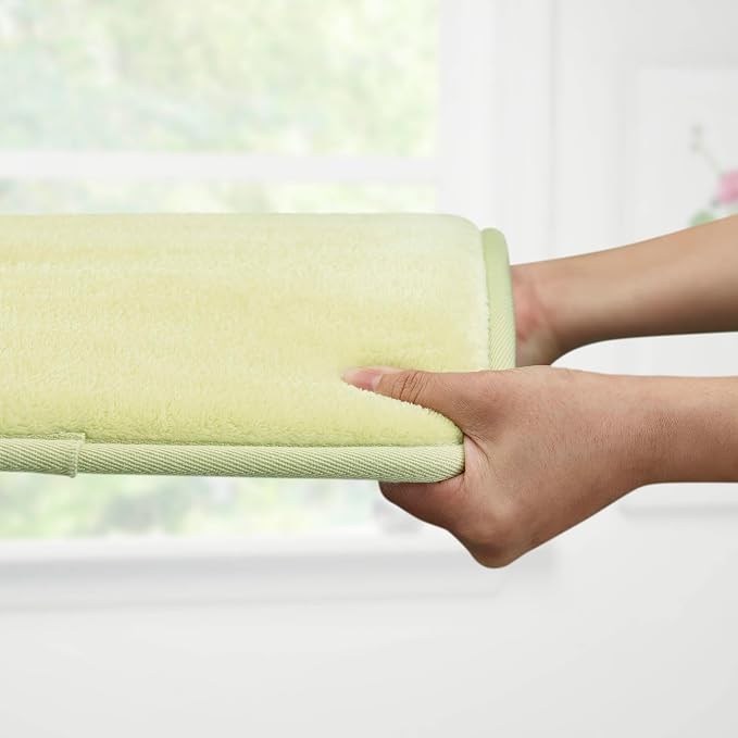 Bath Mats for Bathroom Non Slip - Lime 72" x 24" Memory Foam Bathroom Rugs - Quick Dry Bath Mat