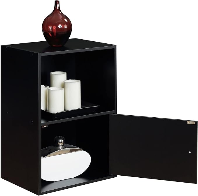 Convenience Concepts 151186 1-Door X-Tra Storage Cabinet, Black