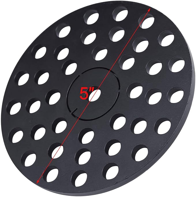 5" Cast Iron Drain Cover with Removable Drain Ports, Garage Drain Cover, Floor Drain, Floor Strainer