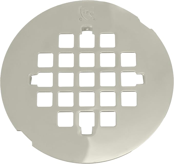 Westbrass 4-1/4" OD Casper Brass Snap-In Shower Strainer Grid, Polished Nickel, D319-05