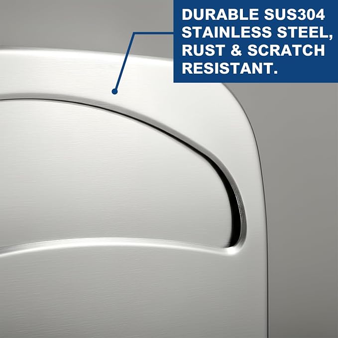 Toilet Seat Covers Dispenser - Half Fold Stainless Steel Wall Mounted Toilet Seat Cover Holder for Commercial, Office, Restaurants, Hospitals and Schools, 16.81 Inches, 500 Seat Covers Capacity