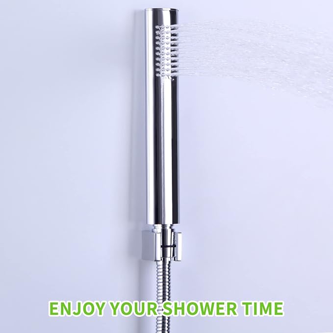 Angle Simple Shower Head Holder Wall Mount, Brass Shower Wand Handle Holder, Sprayer Bracket, Chrome