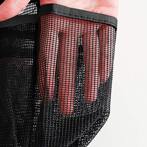 uxcell Portable Caddy with 7 Mesh Storage Pockets, Quick Dry Shower Tote Bag Oxford Hanging Toiletry and Bath Organizer for Shampoo, Conditioner, Soap Other Bathroom Accessories, Black