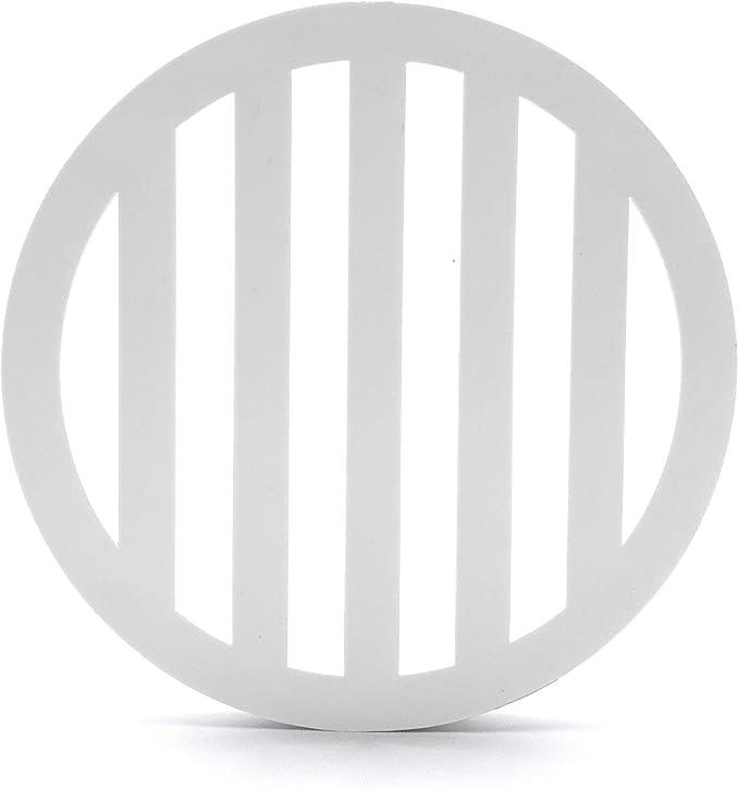 Swimables Plastic Drain Cover 3 1/8" Diameter and 1/4" Thickness - 100% Made in USA (5, White)