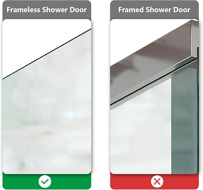 NINETREX Shower Door Hooks,Over Glass Door Hooks for Bathrooms Frameless Glass,Heavy Duty SUS 304 Stainless Steel Hook for Towels,Squeegee,Loofah,Shaver,Robe,2 Pack,Black,10Inch