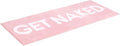 LABEND HOME Get Naked Bath Mat Runner 50"" x20 - Funny Bathroom Rug, Plush Microfiber Non-Slip TPR Backing, Machine Washable Quick-Dry Bath Decor - Pink