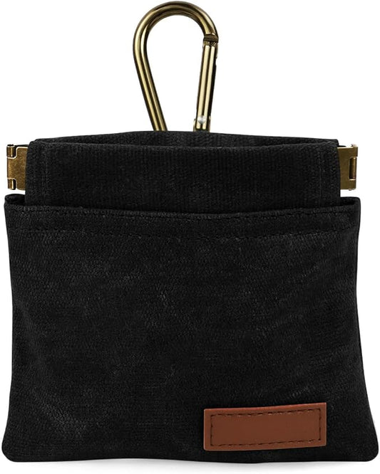 1 Pcs Pocket Pet Training Pouch,Dog Treat Pouch (Black) | For Portable Pet Dog Walking Bag, Travel or Outdoor Use