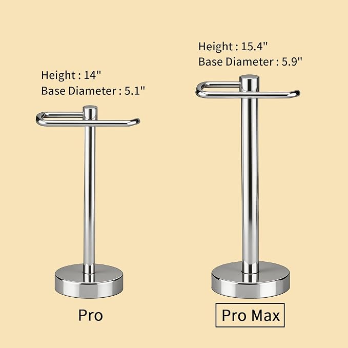 YUMORE Hand Towel Holder Stand Countertop Towel Rack Free Standing Towel Bar Hanger for Bathroom Kitchen