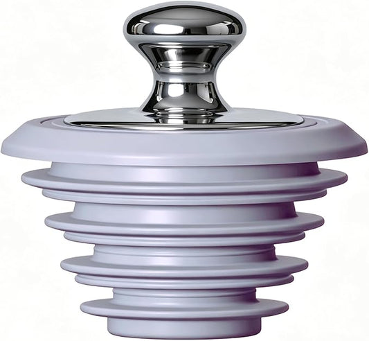 XAJOON Bathtub Drain Stopper,Tub Stopper,Silicone Bathtub Stopper, Washbasin Drain Plug(Gray,Patented Product)