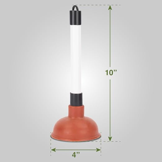 LDR 512 3110A Sink Drain Bathrooms, Kitchens, Baths, Showers Compact and Powerful Easy to Store and Hide, Mini Plunger