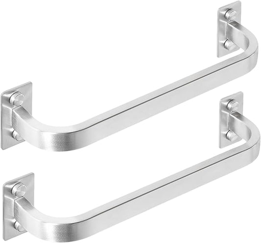 Mooche 2Pack Bathroom Towel Bar, 10 inch Towel Racks for Bathroom Wall Mounted, SUS304 Stainless Steel Heavy Duty Towel Holder Bathroom Accessories Modern Home Decor, Brushed Finished