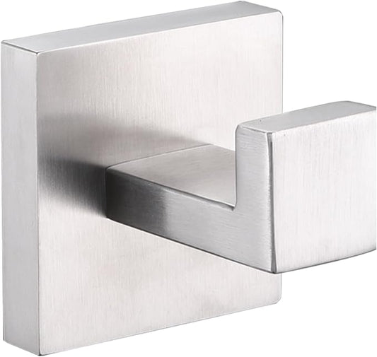 LANC Towel Hooks for Bathroom Wall Hooks, Brushed Nickel Heavy Duty SUS304 Stainless Steel Hand Towel Hanger for Livingroom Bedroom Cabinet Closet Coat Robe Hook, Wall Mounted,A8805BN