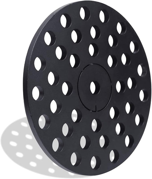 6" Cast Iron Drain Cover with Removable Drain Ports, Garage Drain Cover, Floor Drain, Floor Strainer