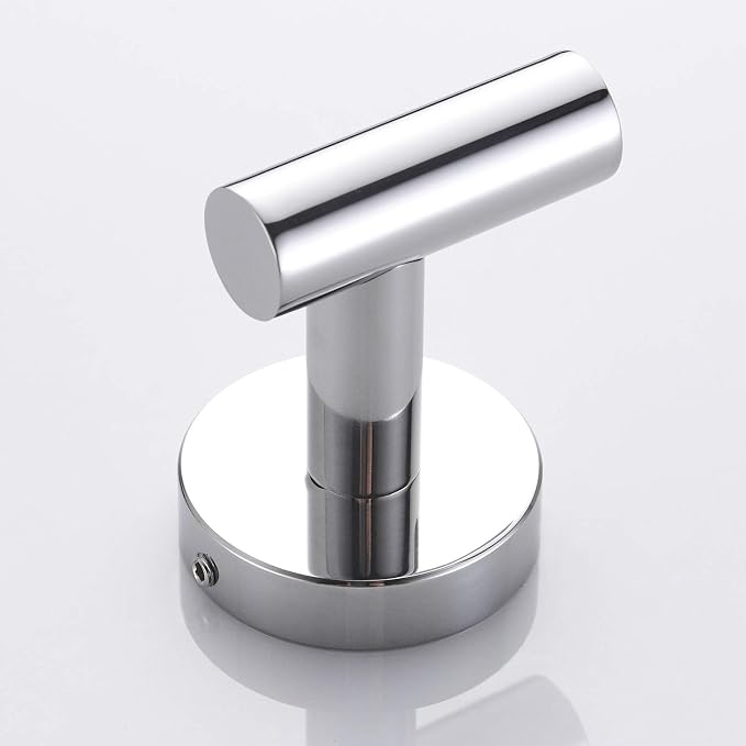 Marmolux Acc - Towel Hook Bathroom Single Coat Hook Bath Kitchen Hand Towel Holder Hat Door Hanger Rack Home Storage Spave Saver Bathroom Hardware Wall Mount Polished Chrome
