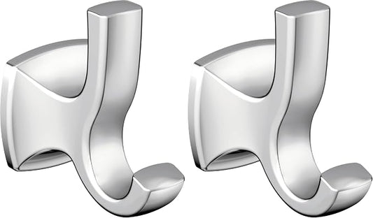 Moen YB5103CH Voss Double Robe Hook, Chrome (Pack of 2)