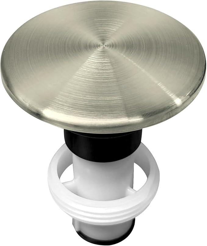 Pfister Push & Seal Drain Stopper without Logo, Brushed Nickel